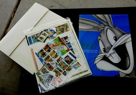 Image of 1997 USPS Commemorative Stamp Yearbook Set + Stamps