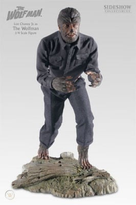 Image of The Wolf Man Colored 1/4 scale