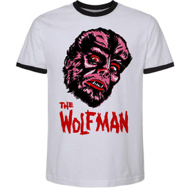 Wolf Man Short Sleeve Ringer Tee
