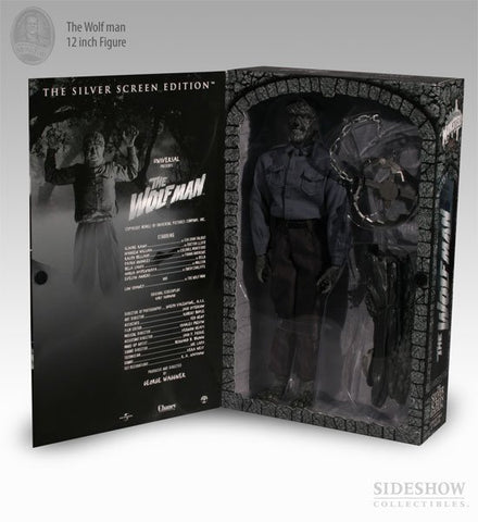 Image of The Wolf Man 12" Silver Screen Edition Action Figure by Sideshow Collectibles