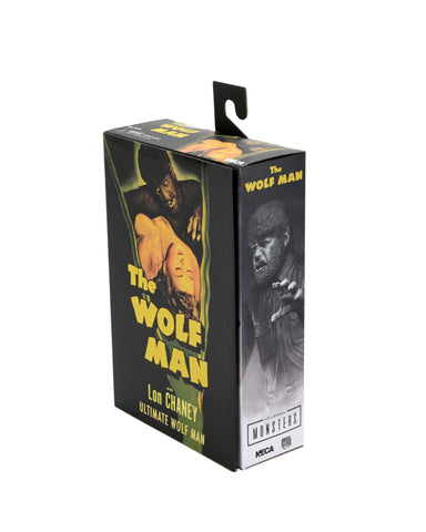 Image of The Wolf Man 7″ Black and White Action Figure by Neca