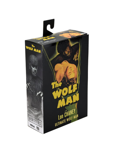 Image of The Wolf Man 7″ Black and White Action Figure by Neca