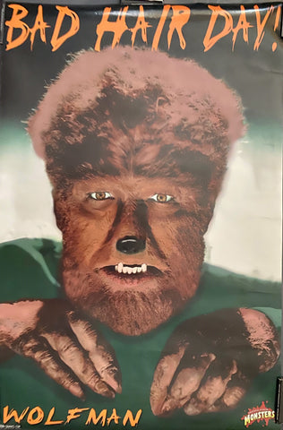 Wolf Man Bad Hair Poster