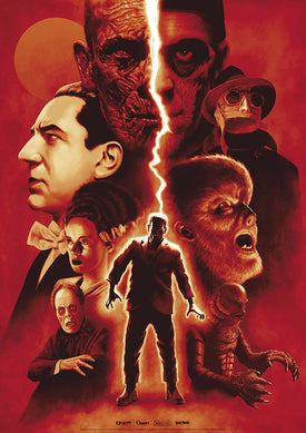 Universal Monsters by Andrew Swainson “Sunset” Edition by Vice Press
