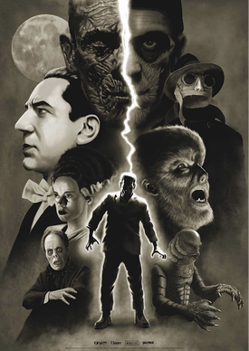 Universal Monsters by Andrew Swainson “Moonlight” Edition by Vice Press